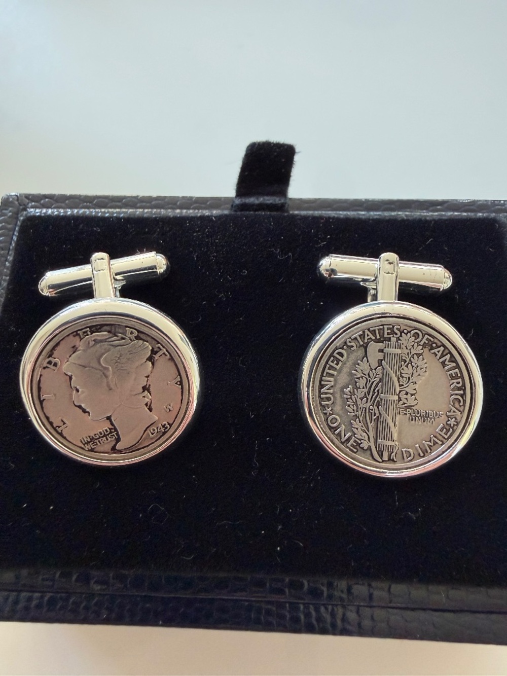 Mercury Dime Coin Cuff Links - Brooks Brothers - Brand new!